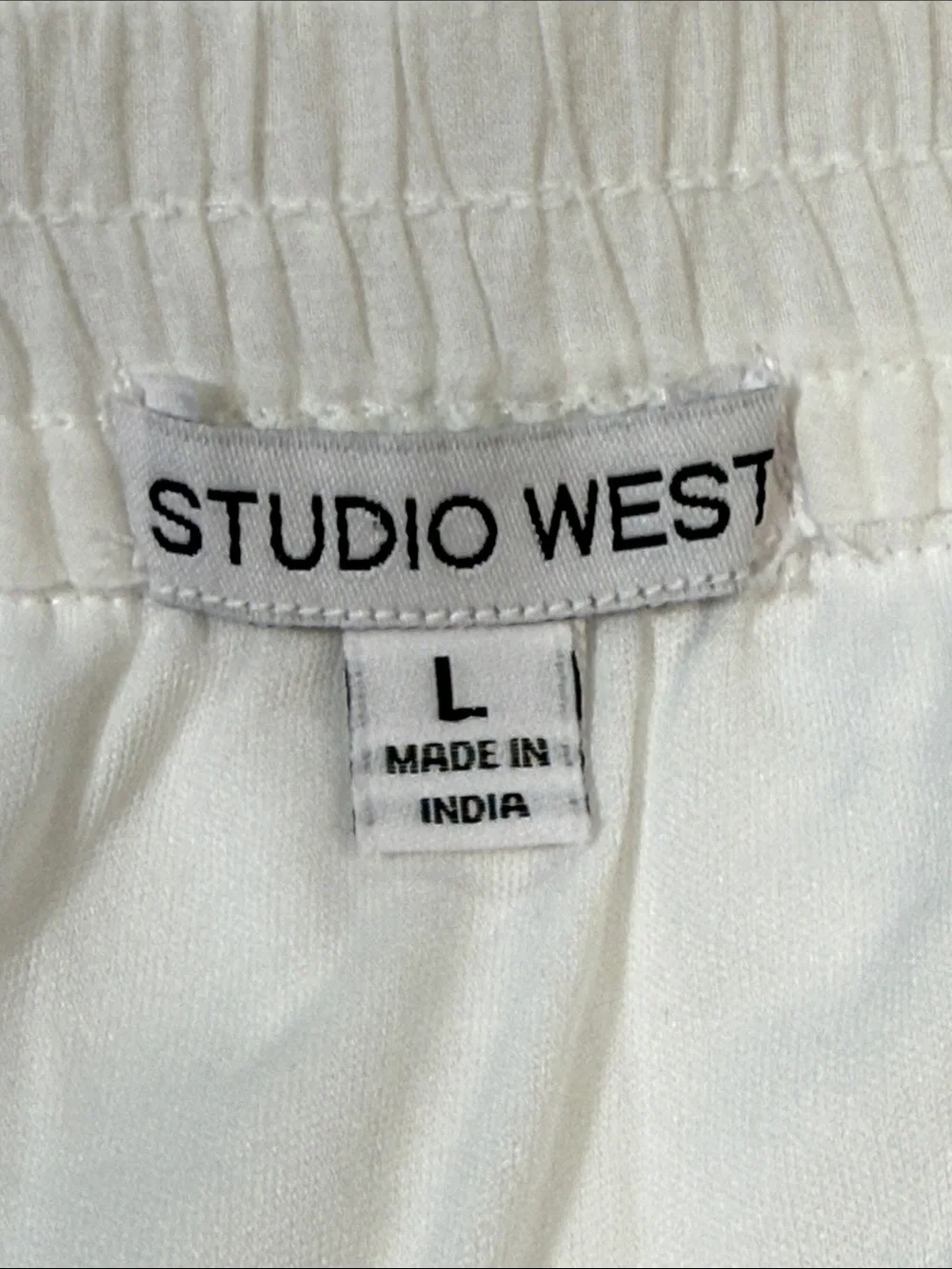 Studio West White Eyelet Tiered Midi Skirt with Scalloped Hem - Picture 4 of 5